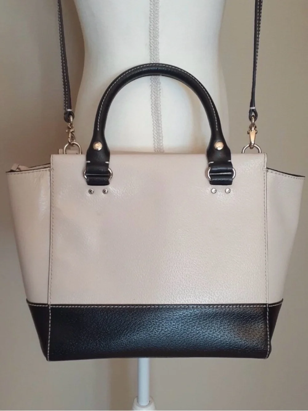 Kate Spade Convertible Pebbled Leather Satchel